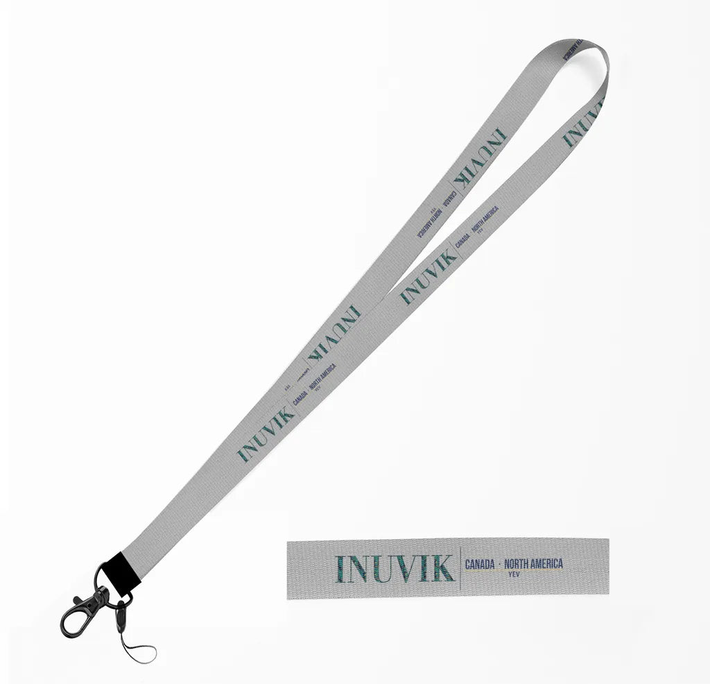 Inuvik City Series lanyard - light gray