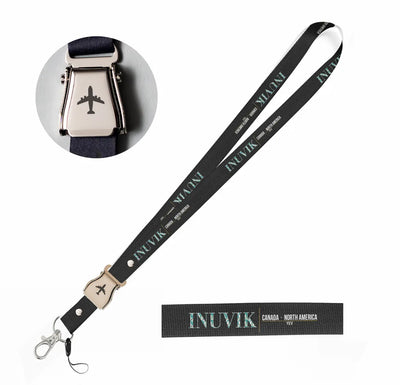Inuvik City Series seat belt lanyard - black