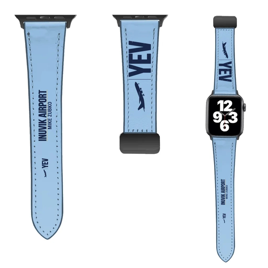 WBV6 | Inuvik (Mike Zubko) Airport YEV | Leather - Light Blue