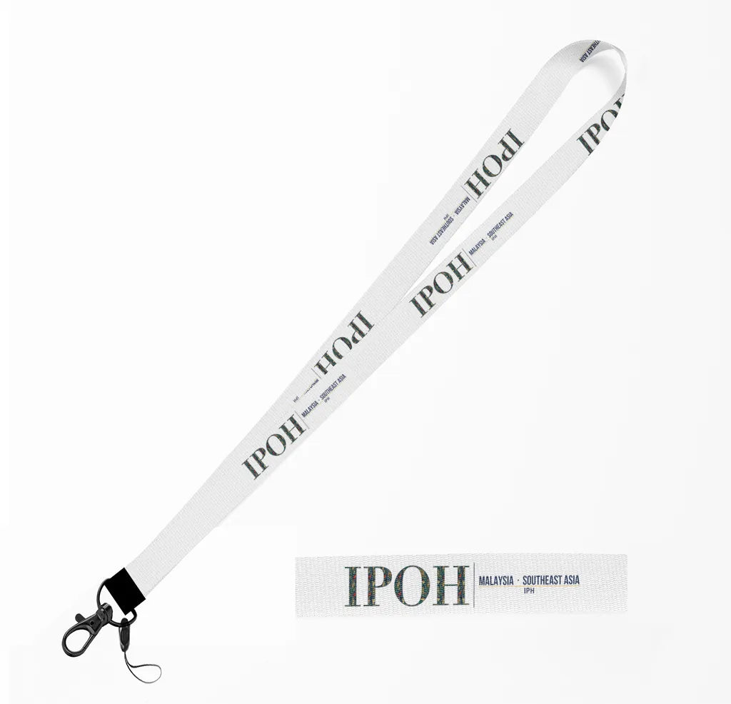 Ipoh City Series lanyard - white