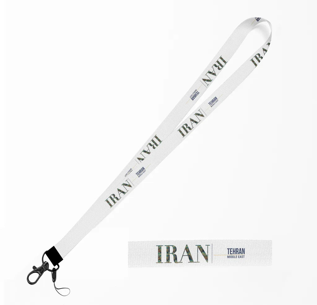 Iran Country Series lanyard - white