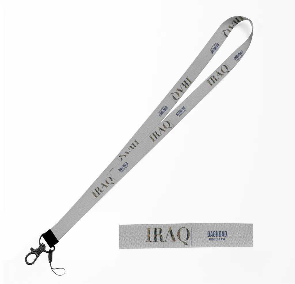 Iraq Country Series lanyard - light gray