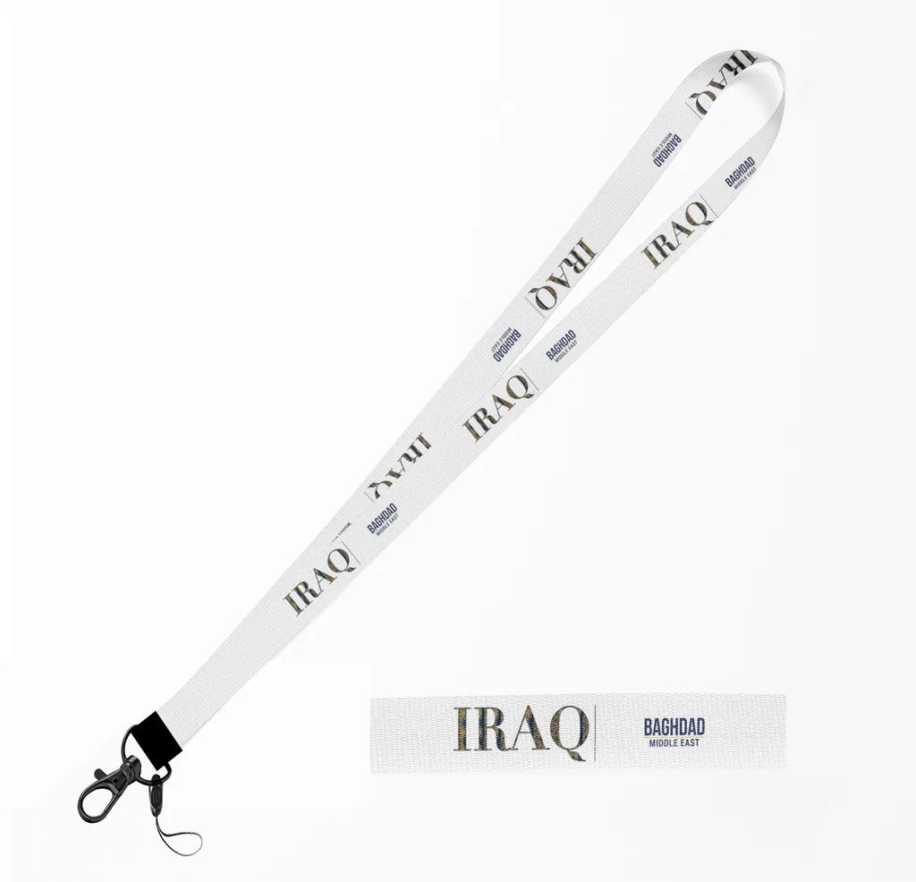 Iraq Country Series lanyard - white