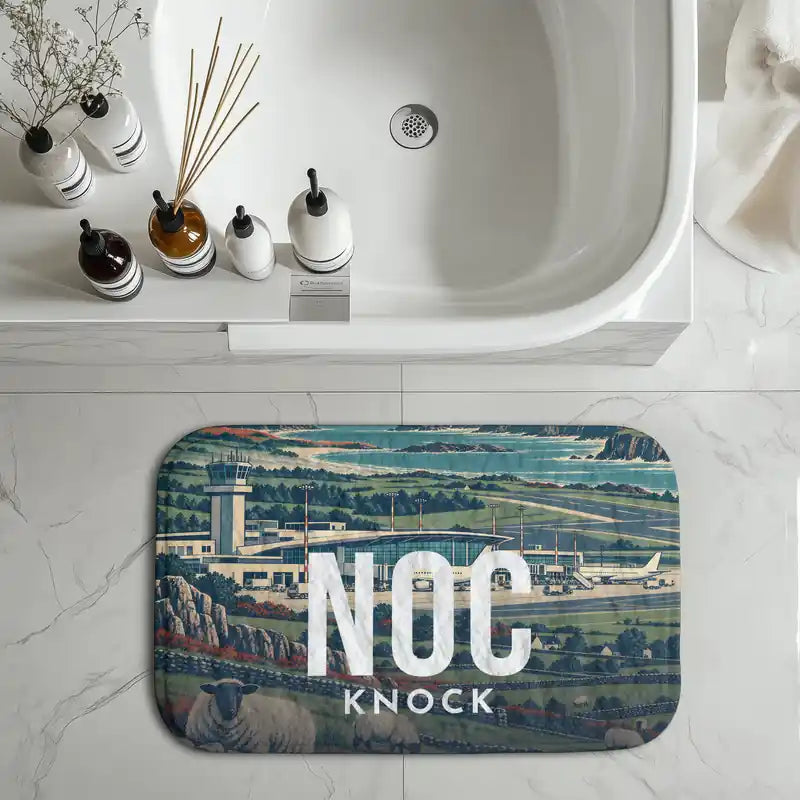 Ireland West Airport Knock (NOC) bath mat