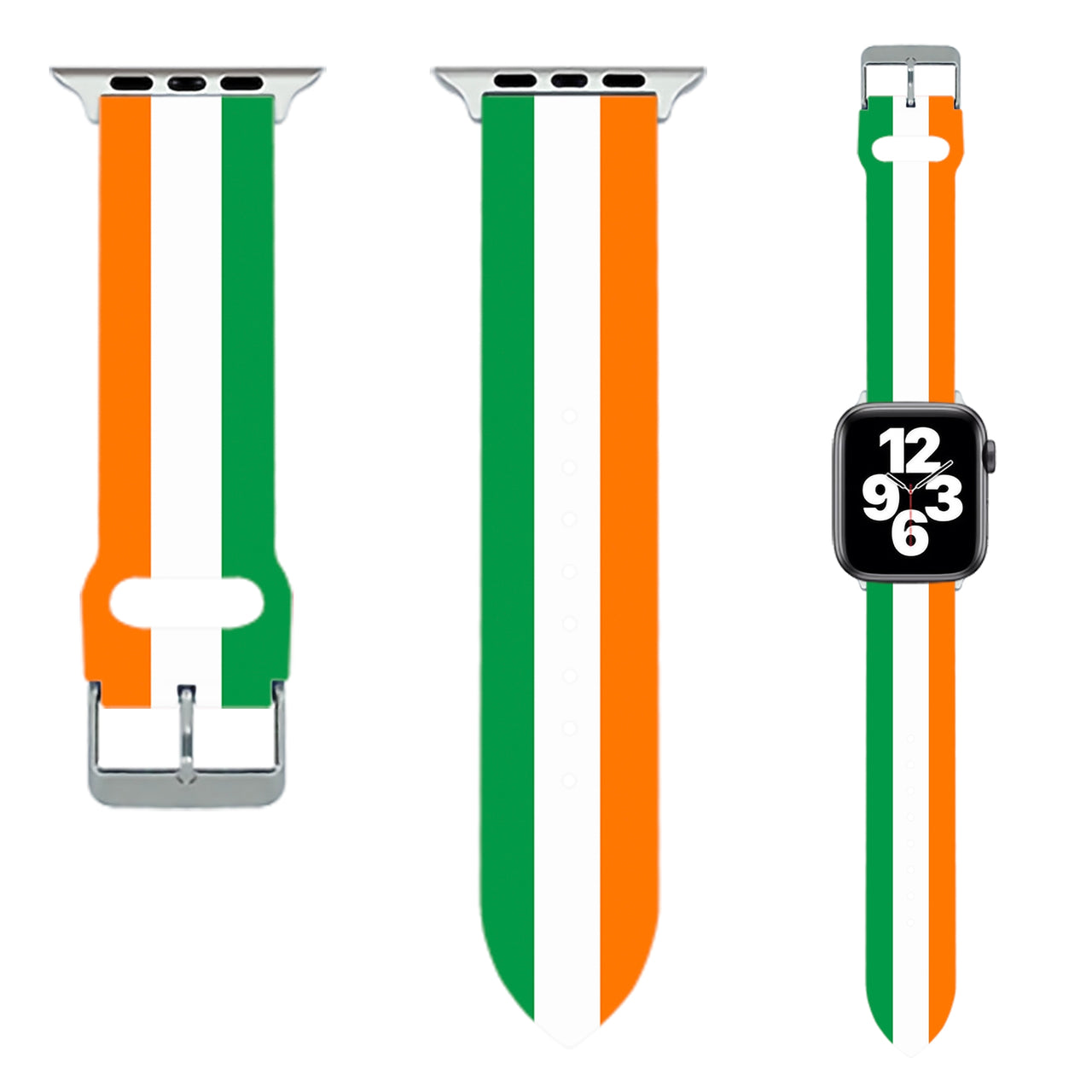 Ireland Flag Designed Soft Silicone Apple Watch Bands