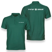 Thumbnail for Israir Airlines logo on green double side polo t shirt