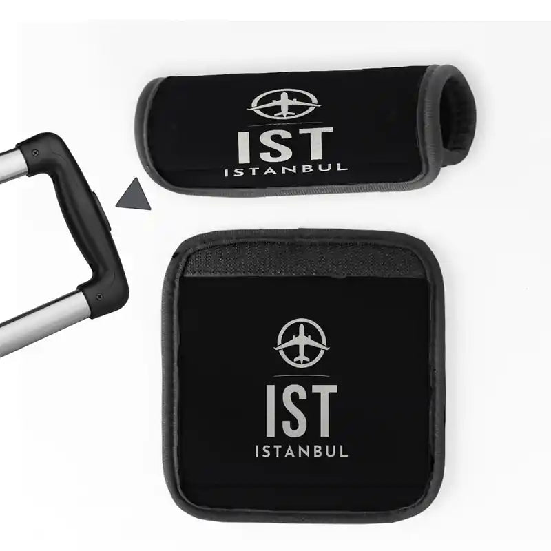 Istanbul Airport (IST) Luggage Handle Covers - Black
