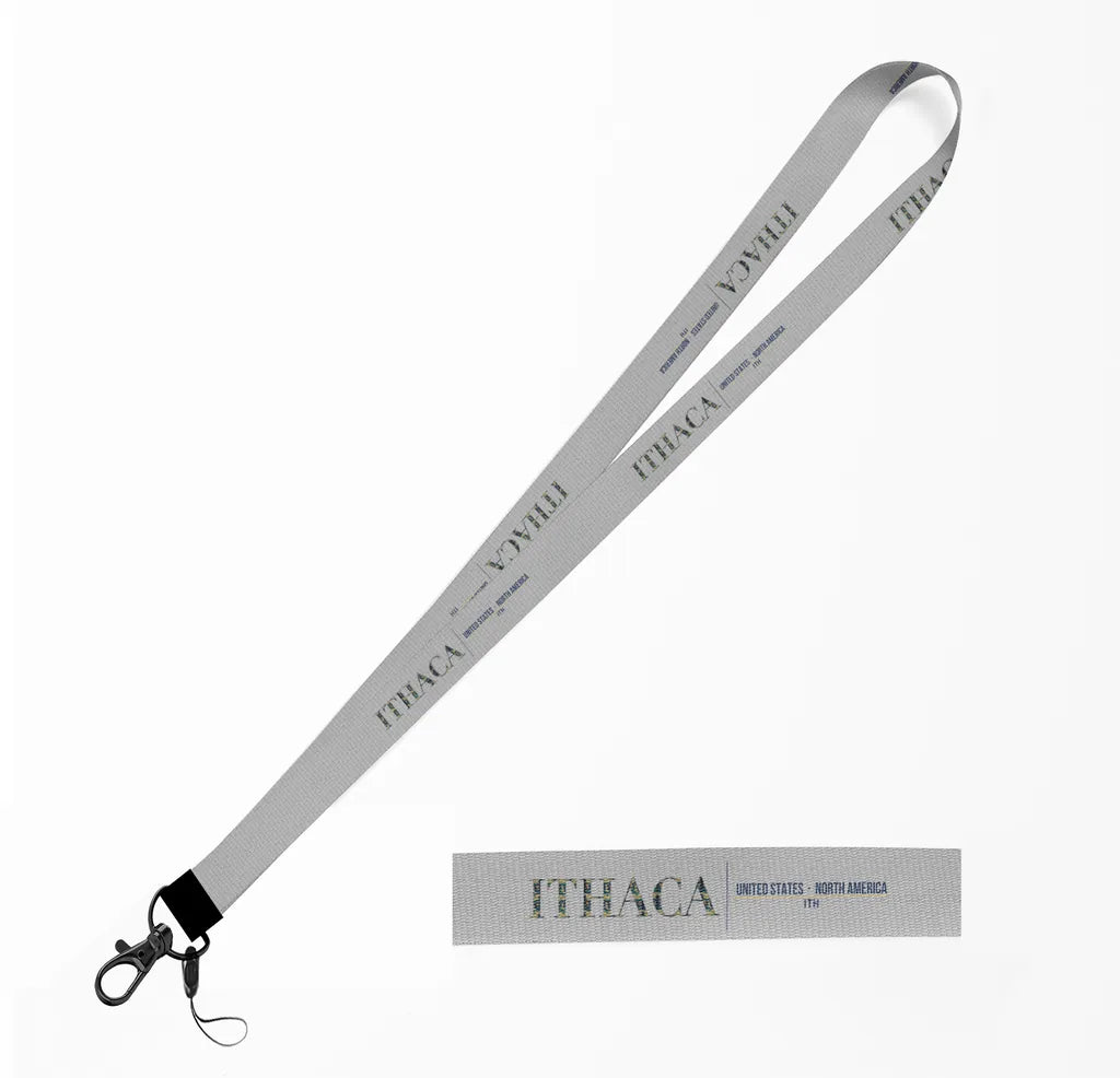 Ithaca City Series lanyard - light gray