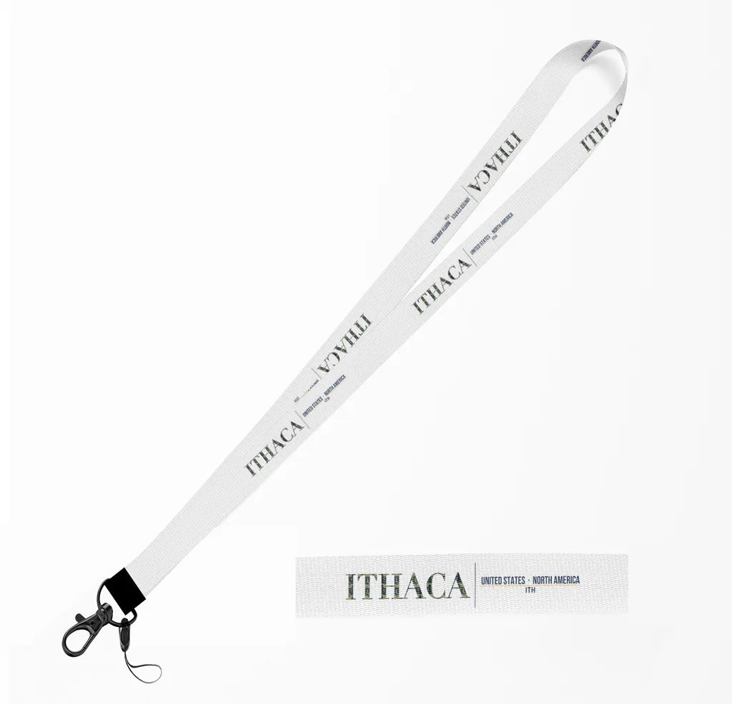 Ithaca City Series lanyard - white