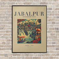 Thumbnail for JABALPUR - Poster - Canvas Framed - Beige