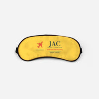 Thumbnail for Jackson Hole Airport (JAC) Sleep Masks - Sleep Mask - Front - Yellow