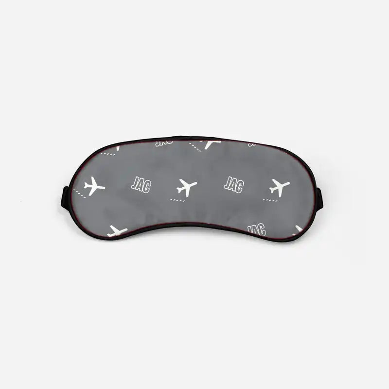 Jackson Hole Airport (JAC) Sleep Masks - Sleep Mask - Pattern - Gray
