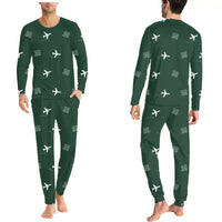 Thumbnail for Jaipur International Airport (JAI) Pajamas - Men Pajamas - Dark Green