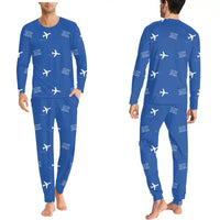 Thumbnail for Jacksonville International Airport (JAX) Pajamas - Men Pajamas - Blue