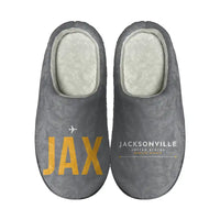 Thumbnail for Jacksonville International Airport (JAX) Slippers & Flip Flops - Slippers - Cotton - Code - Different - Gray