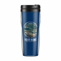 Thumbnail for Jacksonville International Airport (JAX) Travel Mugs - Badge + Name - Plastic (No Holder) - Blue