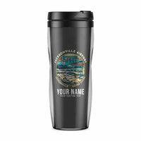Thumbnail for Jacksonville International Airport (JAX) Travel Mugs - Badge + Name - Plastic (No Holder) - Gray