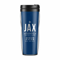 Thumbnail for Jacksonville International Airport (JAX) Travel Mugs - ID Tag - Plastic (No Holder) - Blue
