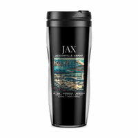 Thumbnail for Jacksonville International Airport (JAX) Travel Mugs - Poster - Plastic (No Holder) - Black
