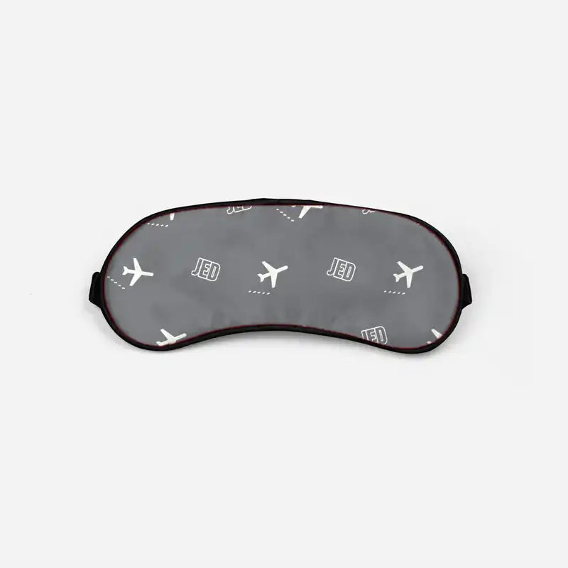 Jeddah King Abdulaziz International Airport (JED) Sleep Masks - Sleep Mask - Pattern - Gray