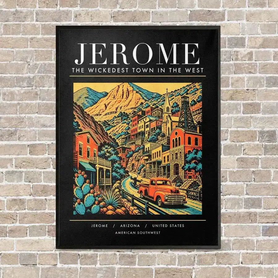 JEROME - Poster - Canvas Framed - Black