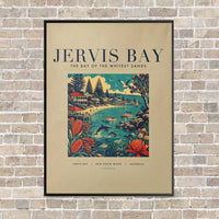 Thumbnail for JERVIS BAY - Poster - Canvas Framed - Beige