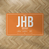Thumbnail for Senai International Airport Johor Bahru (JHB) Carpets - Carpet Rectangle - ID Tag - Orange V2