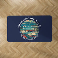 Thumbnail for Kapalua West Maui Airport (JHM) Carpets - Carpet Rectangle - Badge - Dark Blue V2