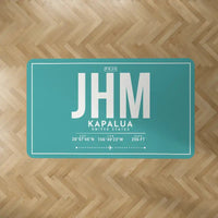 Thumbnail for Kapalua West Maui Airport (JHM) Carpets - Carpet Rectangle - ID Tag - Turquoise V2