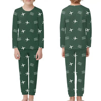 Thumbnail for Kapalua West Maui Airport (JHM) Pajamas - Children Pajamas - Dark Green