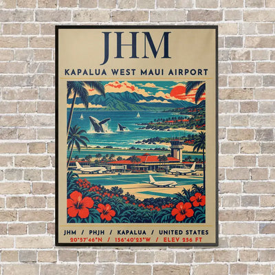 JHM - Poster - Canvas Framed - Beige