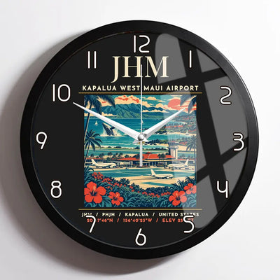 JHM - Poster - Wall Clock Framed - Black