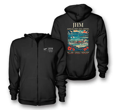 JHM - Poster - Zipped Hoodie - Black