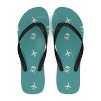 Thumbnail for Joplin Regional Airport (JLN) Slippers & Flip Flops - Slippers - Flip Flops - Pattern - Turquoise