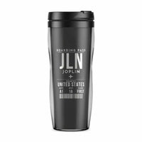Thumbnail for Joplin Regional Airport (JLN) Travel Mugs - Boarding Pass - Plastic (No Holder) - Gray