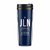 Thumbnail for Joplin Regional Airport (JLN) Travel Mugs - ID Tag - Plastic (No Holder) - Dark Blue