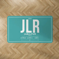 Thumbnail for Jabalpur Airport (JLR) Carpets - Carpet Rectangle - ID Tag - Turquoise V2