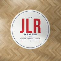 Thumbnail for Jabalpur Airport (JLR) Carpets - Carpet Round - ID Tag - White V2
