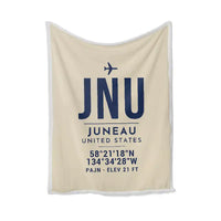 Thumbnail for Juneau International Airport (JNU) Bedding Sets & Blankets - Blanket - ID Tag - Beige