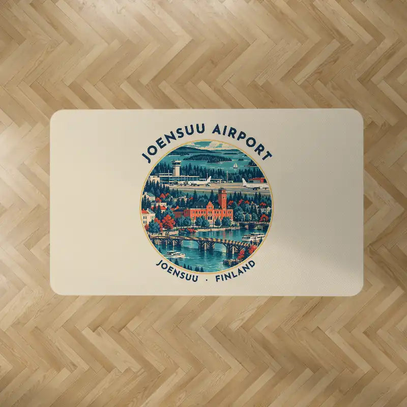 Joensuu Airport (JOE) Carpets - Carpet Rectangle - Badge - Beige V2