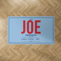 Thumbnail for Joensuu Airport (JOE) Carpets - Carpet Rectangle - ID Tag - Light Blue V2
