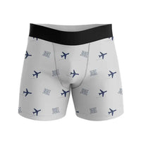 Thumbnail for Joensuu Airport (JOE) Men Boxers - Pattern - Light Gray