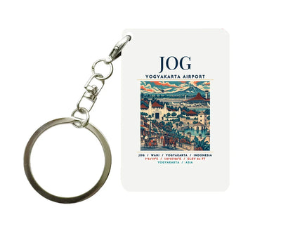 JOG - Poster - Key Chain - White