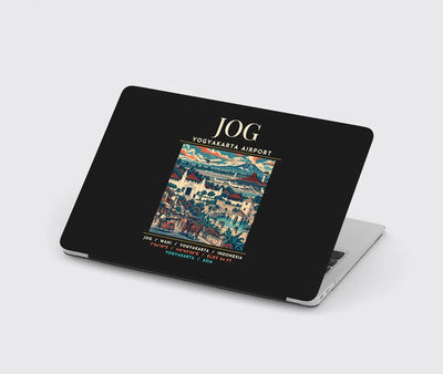 JOG - Poster - MacBook Case - Black
