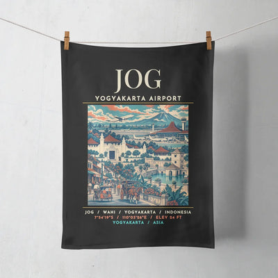 JOG - Poster - Towel - Black