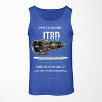 Thumbnail for JT8D design on blue tank top