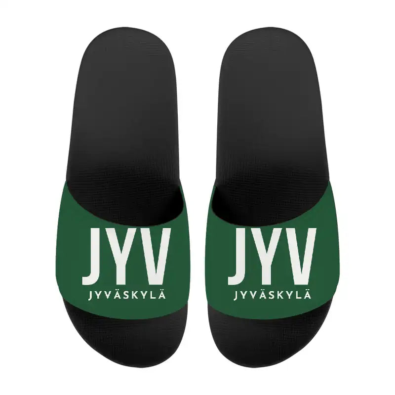 Jyväskylä Airport (JYV) Slippers & Flip Flops - Slippers - Sport - Code - Green