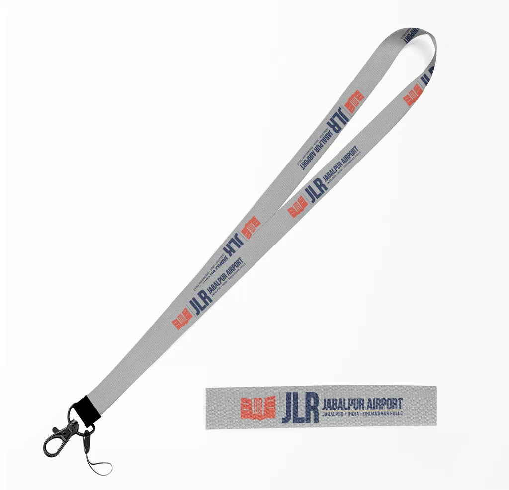 Jabalpur Airport (JLR) lanyard - light gray