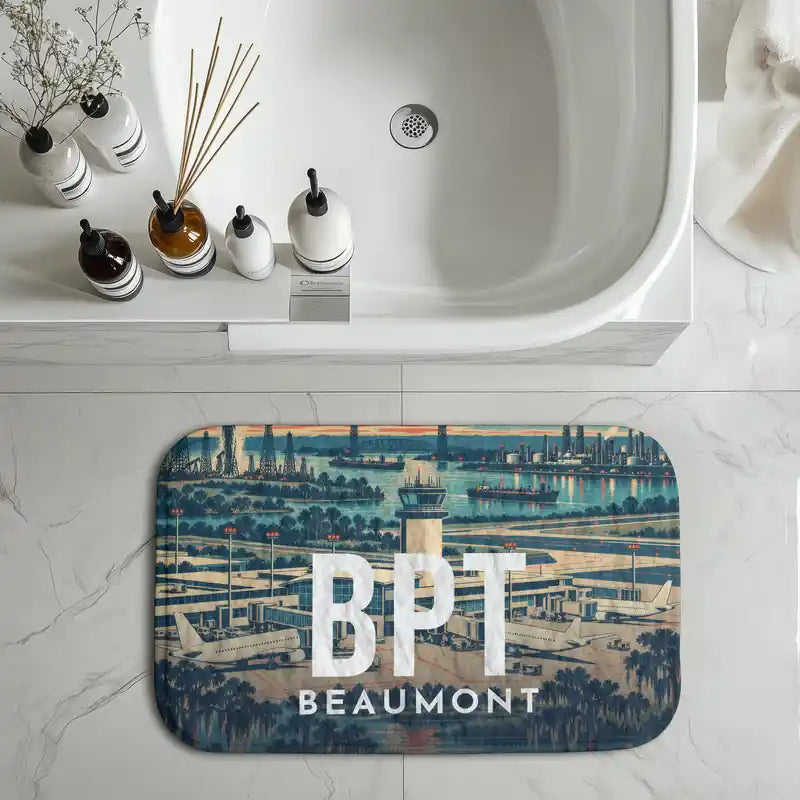 Jack Brooks Regional Airport (BPT) bath mat