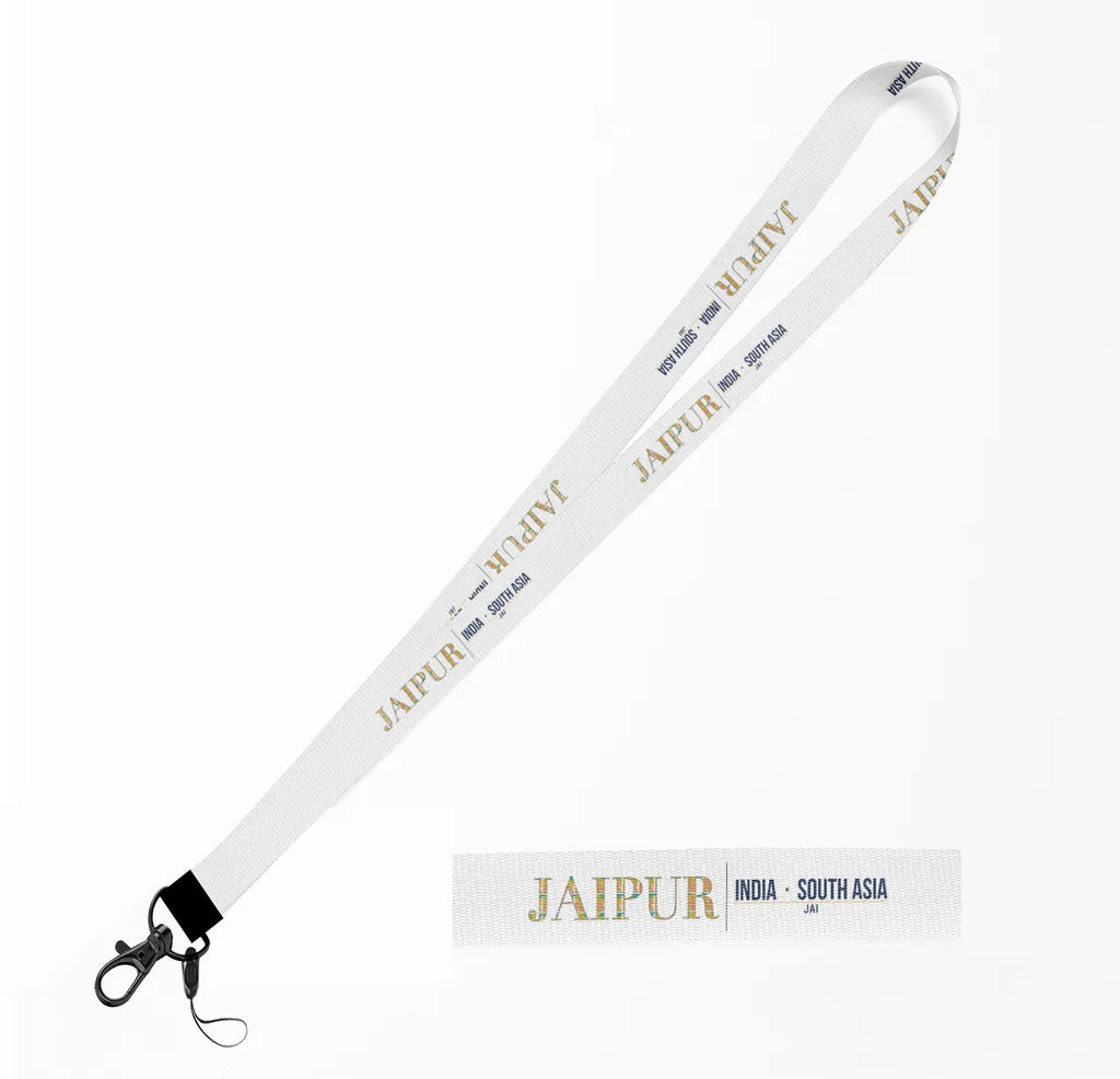 Jaipur City Series lanyard - white